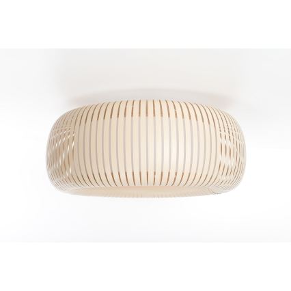 Deckenleuchte STRIPES 2xE27/40W/230V Ø 55 cm creme/weiß