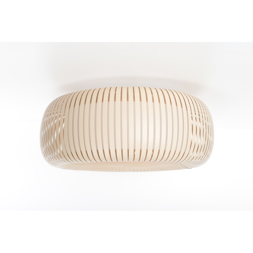 Deckenleuchte STRIPES 2xE27/40W/230V Ø 55 cm creme/weiß