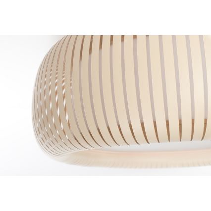 Deckenleuchte STRIPES 2xE27/40W/230V Ø 55 cm creme/weiß
