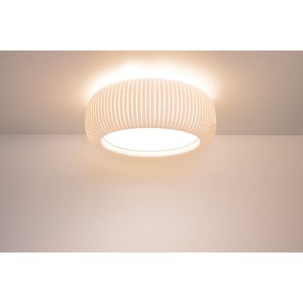 Deckenleuchte STRIPES 2xE27/40W/230V Ø 55 cm weiß/creme