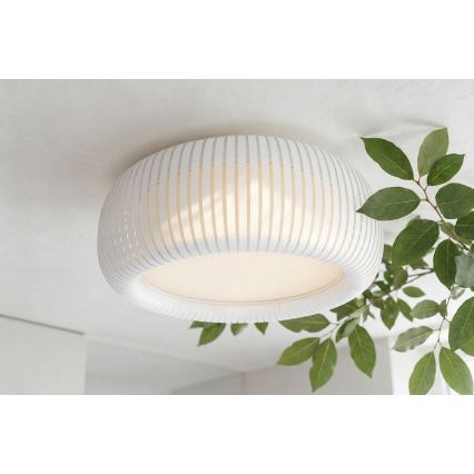 Deckenleuchte STRIPES 2xE27/40W/230V Ø 55 cm weiß/creme