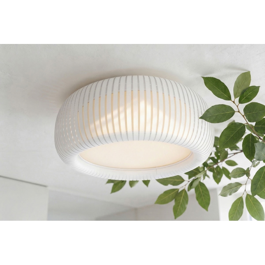 Deckenleuchte STRIPES 2xE27/40W/230V Ø 55 cm weiß/creme
