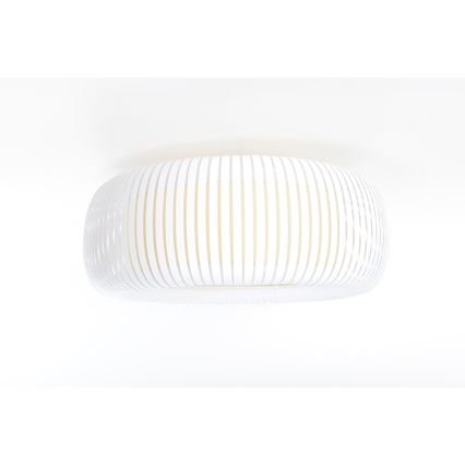 Deckenleuchte STRIPES 2xE27/40W/230V Ø 55 cm weiß/creme