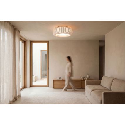 Deckenleuchte STRIPES 2xE27/40W/230V Ø 55 cm weiß/rosa