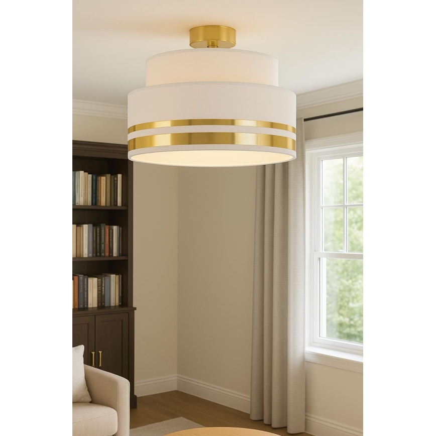 Deckenleuchte TAMI 1xE27/60W/230V beige/golden