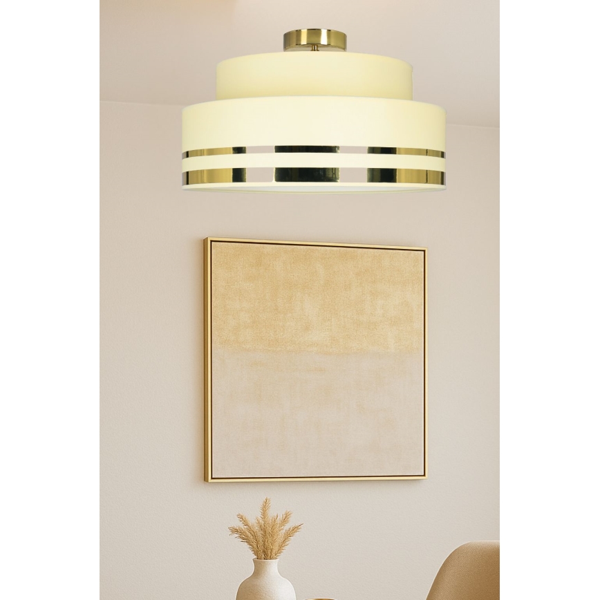 Deckenleuchte TAMI 1xE27/60W/230V beige/golden