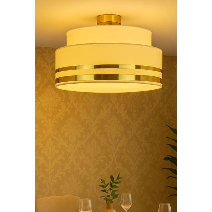 Deckenleuchte TAMI 1xE27/60W/230V beige/golden