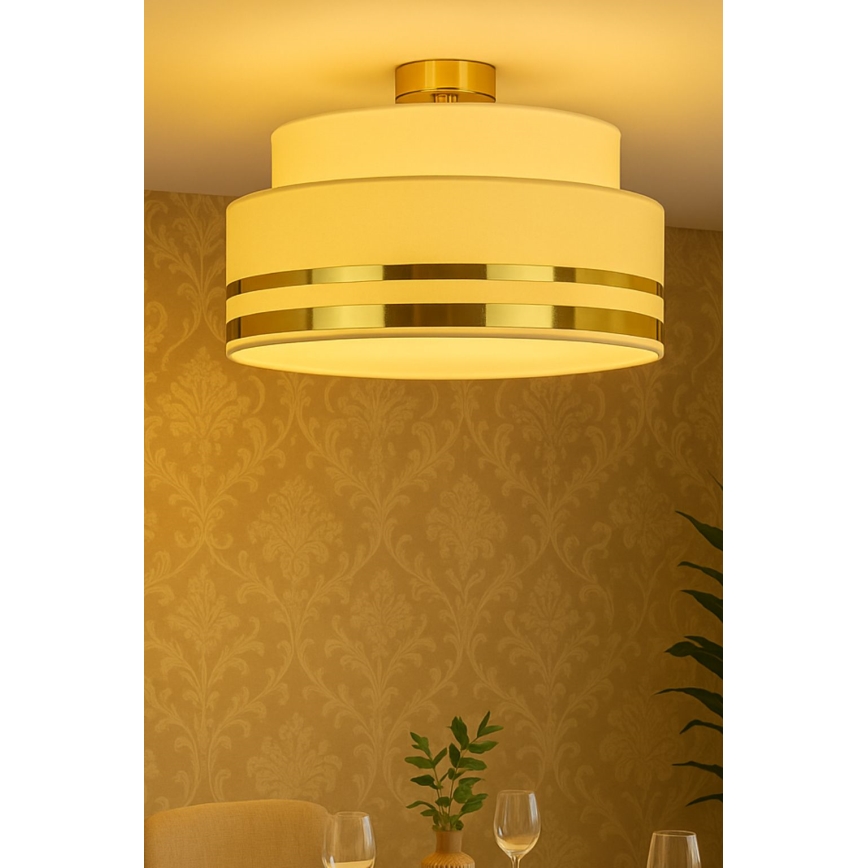Deckenleuchte TAMI 1xE27/60W/230V beige/golden