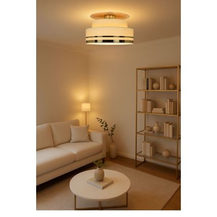 Deckenleuchte TAMI 1xE27/60W/230V beige/golden