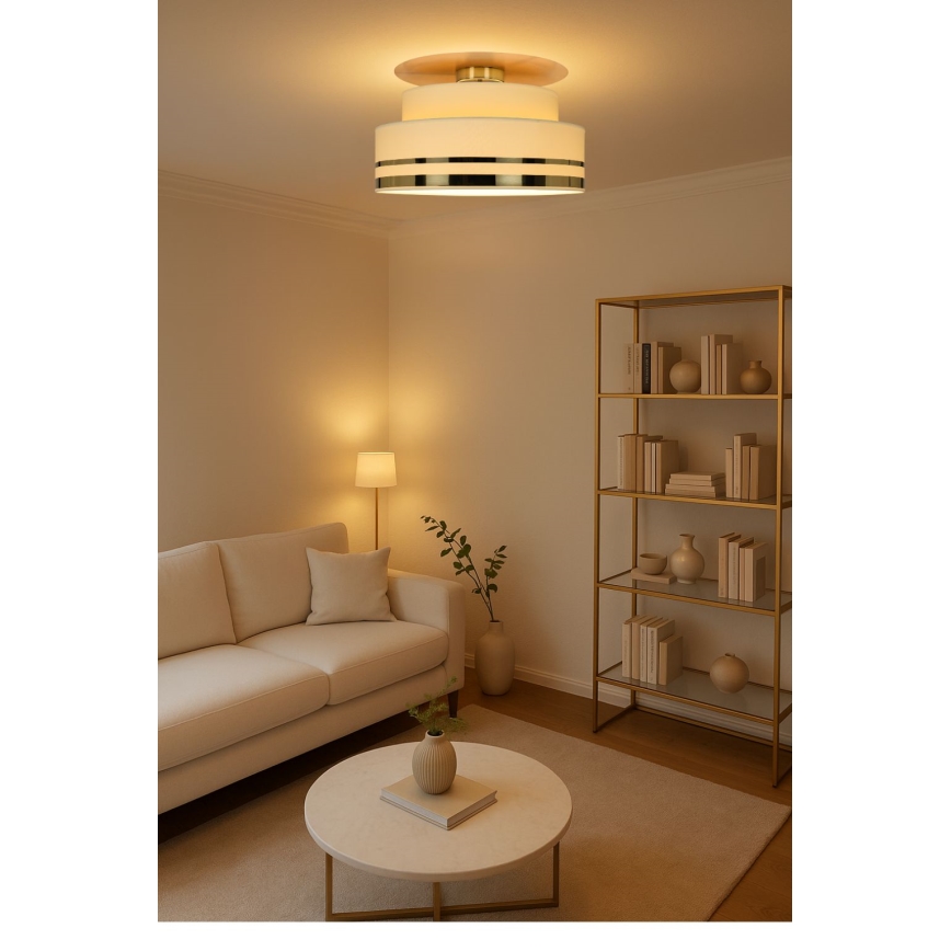 Deckenleuchte TAMI 1xE27/60W/230V beige/golden