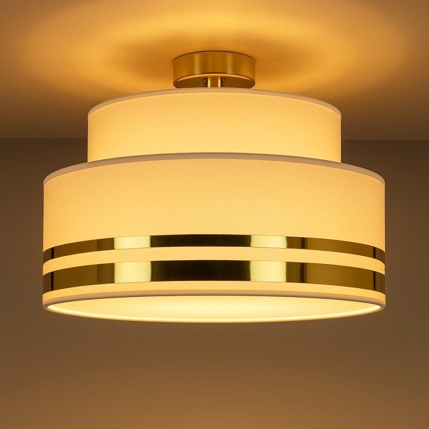 Deckenleuchte TAMI 1xE27/60W/230V beige/golden