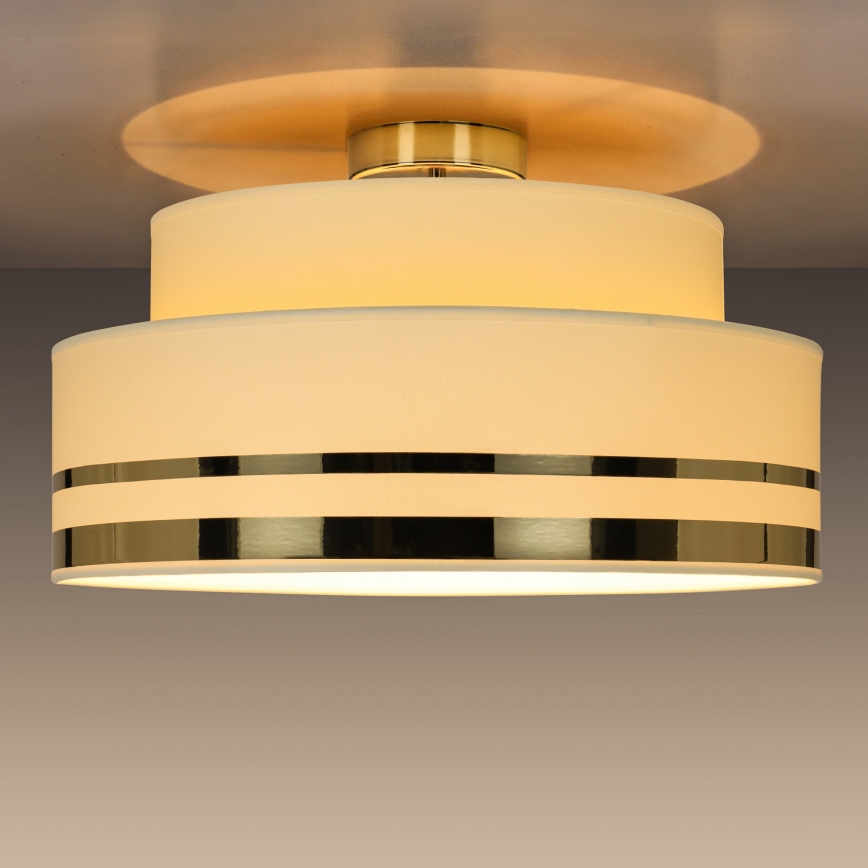 Deckenleuchte TAMI 1xE27/60W/230V beige/golden