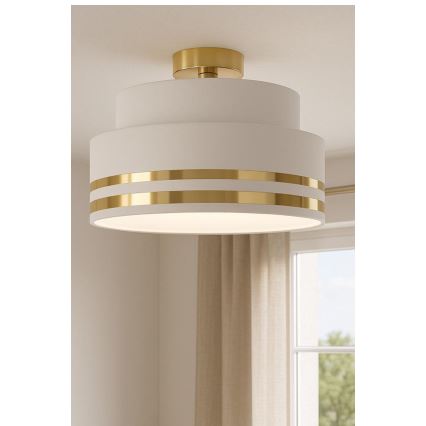 Deckenleuchte TAMI 1xE27/60W/230V cremefarben/golden