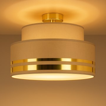 Deckenleuchte TAMI 1xE27/60W/230V d 40 cm braun/golden