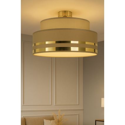 Deckenleuchte TAMI 1xE27/60W/230V d 40 cm braun/golden