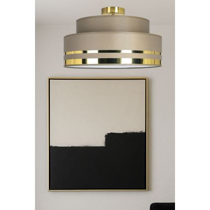 Deckenleuchte TAMI 1xE27/60W/230V d 40 cm braun/golden