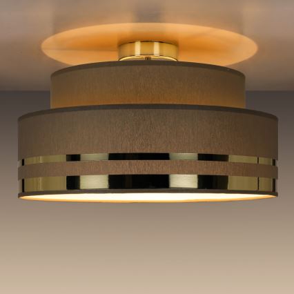 Deckenleuchte TAMI 1xE27/60W/230V d 40 cm braun/golden