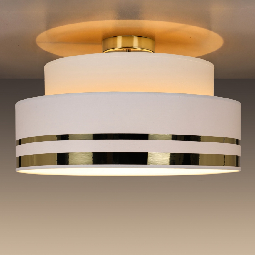 Deckenleuchte TAMI 1xE27/60W/230V d 40 cm weiß/golden