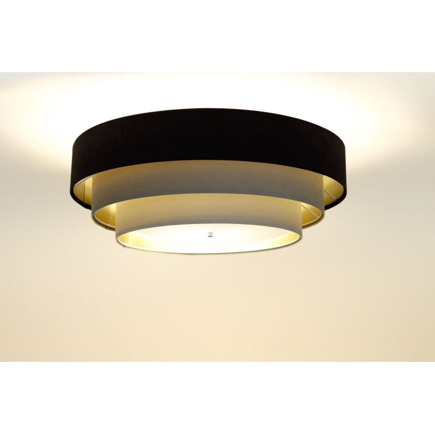 Deckenleuchte TRINITI 2xE27/60W/230V braun/beige/golden
