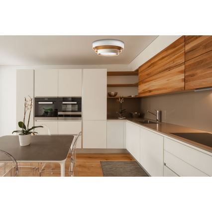 Deckenleuchte TRINITI 2xE27/60W/230V Weiß/Gold