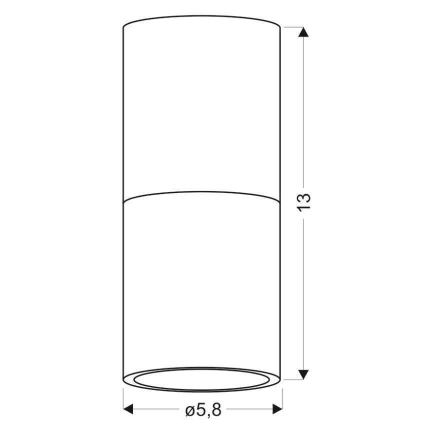 Deckenleuchte TUBA 1xGU10/50W/230V weiß