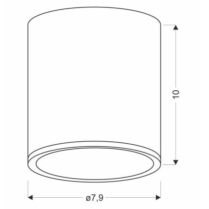 Deckenleuchte TUBA GU10/15W/230V