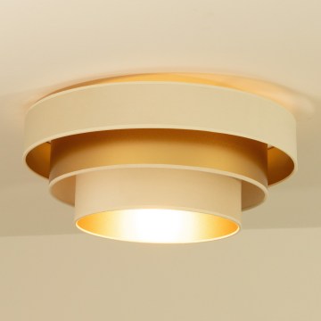 Deckenleuchte WENTA 1xE27/60W/230V Ø 50 cm beige/gold