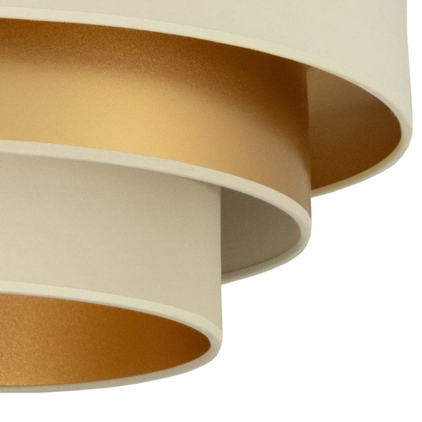 Deckenleuchte WENTA 1xE27/60W/230V Ø 50 cm beige/gold