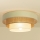 Deckenleuchte WENTA 1xE27/60W/230V Ø 50 cm beige/Jute