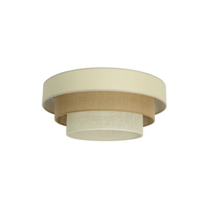 Deckenleuchte WENTA 1xE27/60W/230V Ø 50 cm beige/Jute