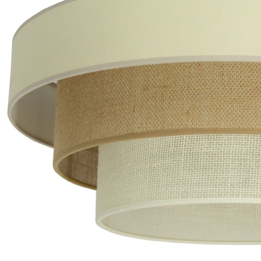 Deckenleuchte WENTA 1xE27/60W/230V Ø 50 cm beige/Jute