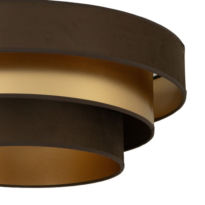 Deckenleuchte WENTA 1xE27/60W/230V Ø 50 cm braun/gold
