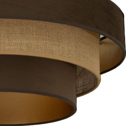 Deckenleuchte WENTA 1xE27/60W/230V Ø 50 cm braun/jute