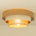 Deckenleuchte WENTA 1xE27/60W/230V, Ø 50 cm, Jute/Beige