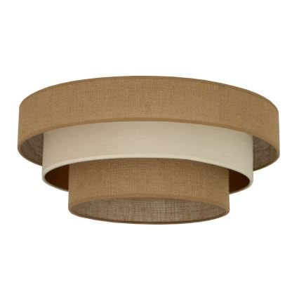 Deckenleuchte WENTA 1xE27/60W/230V, Ø 50 cm, Jute/Beige