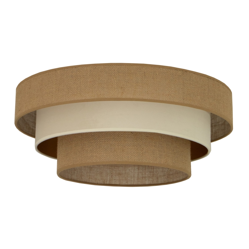 Deckenleuchte WENTA 1xE27/60W/230V, Ø 50 cm, Jute/Beige