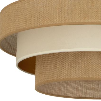 Deckenleuchte WENTA 1xE27/60W/230V, Ø 50 cm, Jute/Beige