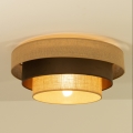 Deckenleuchte WENTA 1xE27/60W/230V Ø 50 cm Jute/braun