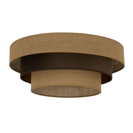 Deckenleuchte WENTA 1xE27/60W/230V Ø 50 cm Jute/braun