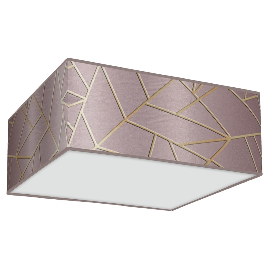 Deckenleuchte ZIGGY 3xE27/60W/230V rosa/gold