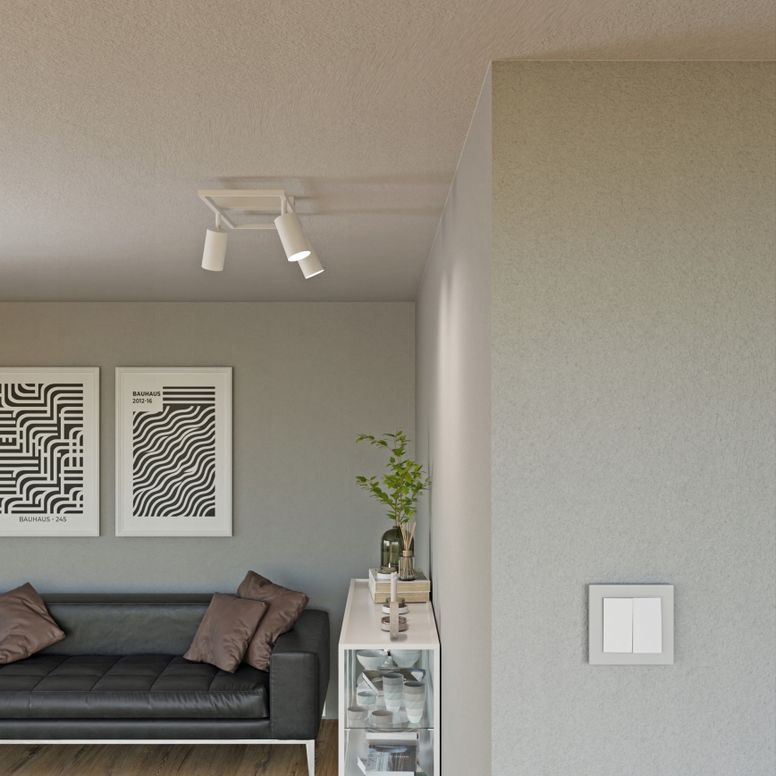 Deckenspot 3xGU10/30W/230V weiß