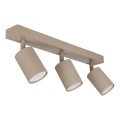 Deckenspot 3xGU10/35W/230V beige