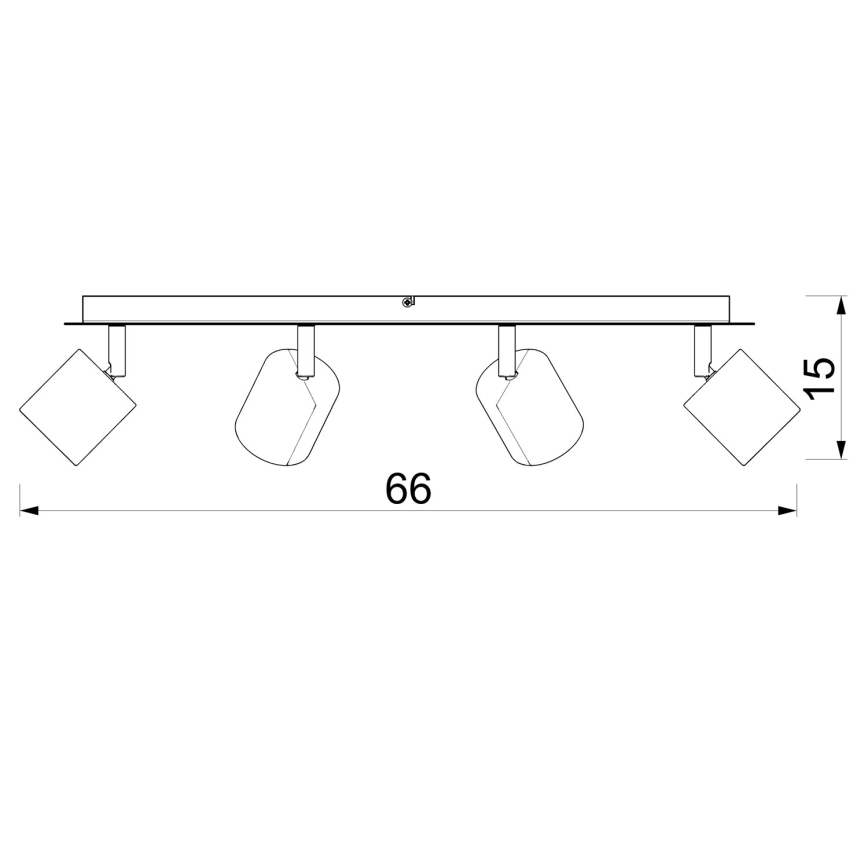 Deckenspot DEMIA 4xGU10/8W/230V beige