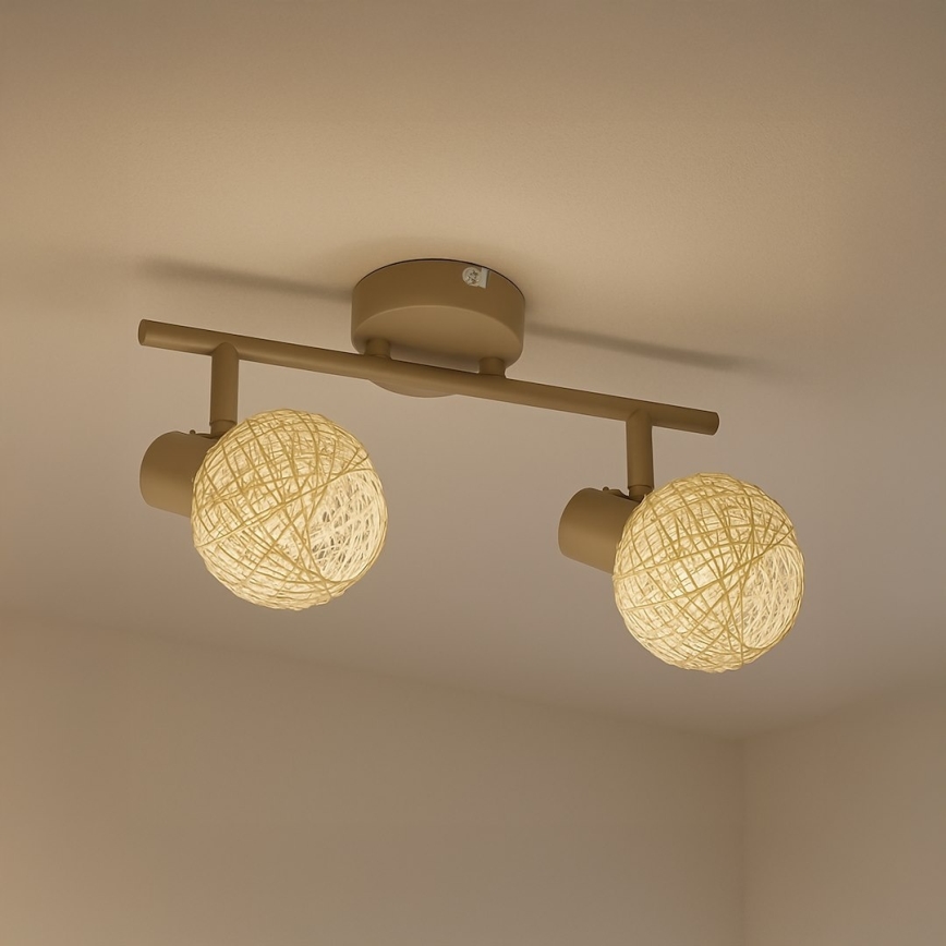Deckenspot DEX 2xE14/10W/230V beige/creme