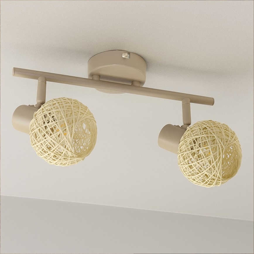 Deckenspot DEX 2xE14/10W/230V beige/creme