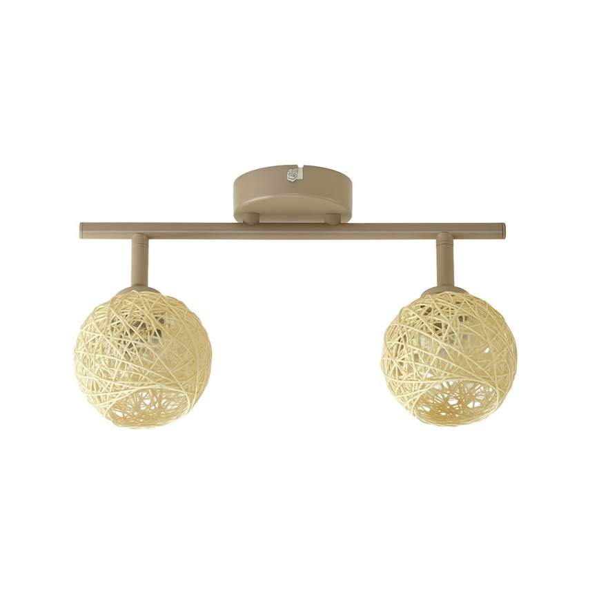 Deckenspot DEX 2xE14/10W/230V beige/creme