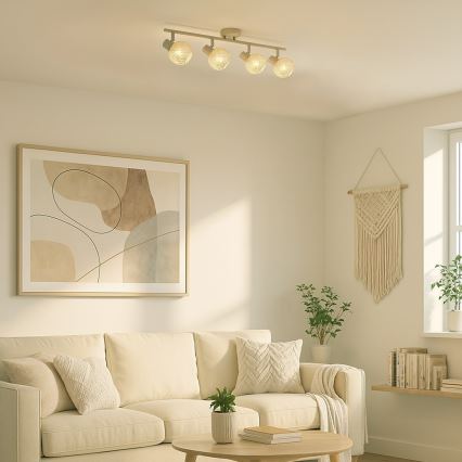 Deckenspot DEX 4xE14/10W/230V beige/creme