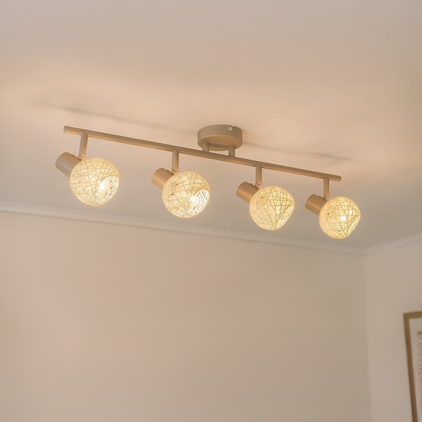 Deckenspot DEX 4xE14/10W/230V beige/creme