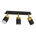 Deckenspot JOKER 3xGU10/25W/230V schwarz/gold