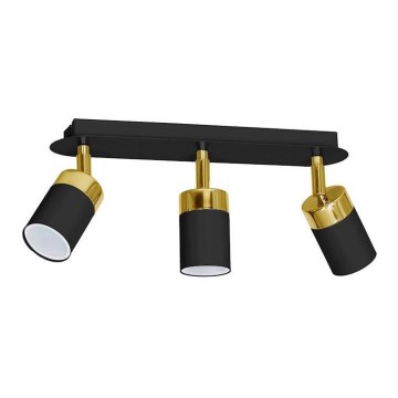 Deckenspot JOKER 3xGU10/25W/230V schwarz/gold